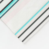 Niedliche Streifen aus Aqua Fleecedecke (Ecke)