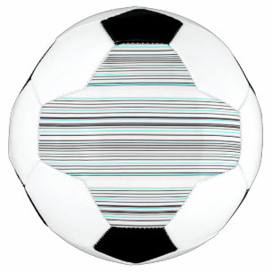 Niedliche Streifen aus Aqua Fußball