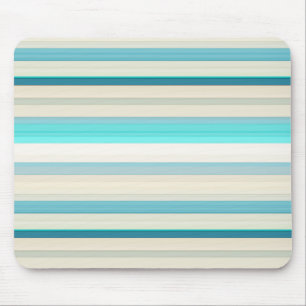 Niedliche Streifen aus Aqua Mousepad