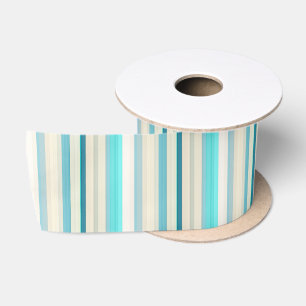 Niedliche Streifen aus Aqua Satinband