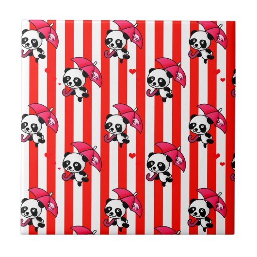 Niedliche Streifen Fliese (Vorderseite)