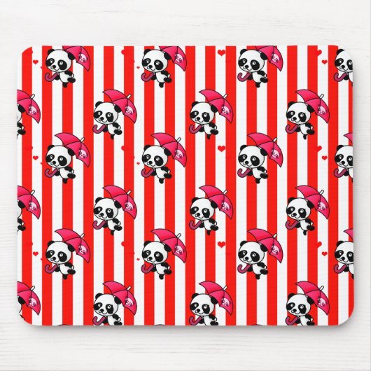 Niedliche Streifen Mousepad (Vorne)