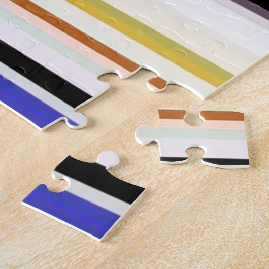 Niedliche Streifen Puzzle (Seite)