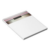 Niedliche Streifen, Rahmen - Personalisiert Notizblock (angewinkelt)