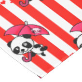 Niedliche Streifen Tischdecke (Schrägansicht)