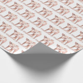 Niedliche Struktur des Hundefelts Geschenkpapier (Ecke)