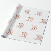 Niedliche Struktur des Hundefelts Geschenkpapier (Ungerollt)