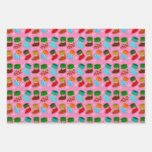 Niedliche Strümpfe zu Weihnachten Geschenkpapier Set (Vorderseite 3)