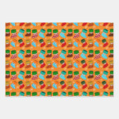 Niedliche Strümpfe zu Weihnachten Geschenkpapier Set (Vorderseite 2)