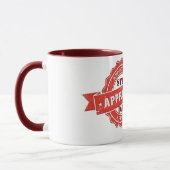 Niedliche Stufe Papa genehmigt Personalisiertes Ge Tasse (Links)