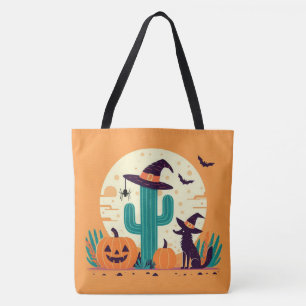 Niedliche, südwestliche Halloween-Wüste/Kakteen Tasche