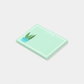 Niedliche Sukkulente Schlange Pflanze Post-it Klebezettel (angewinkelt)