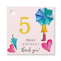 Niedliche SUmbrella Girl Illustration