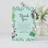 Niedliche Sumpflücken Kinderdusche Danke (Stehend Vorderseite)