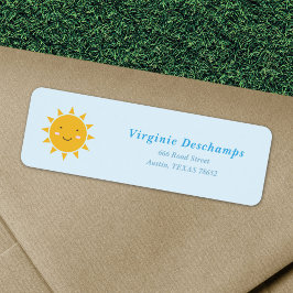 Niedliche Sun-Rücksendeadresse