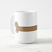 Niedliche Super Long Dackel Tasse (Vorderseite Links)