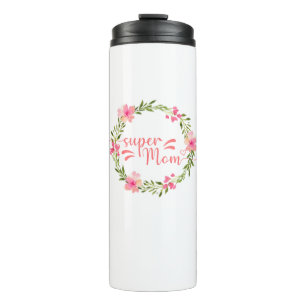Niedliche Super-Mama Thermosbecher