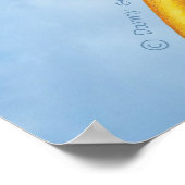 Niedliche Superhero-Dackel Poster (Ecke)