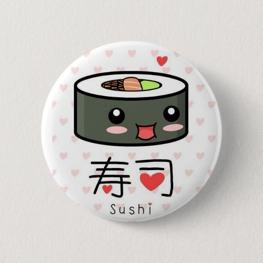 Niedliche Sushi Button (Vorderseite)