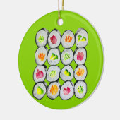 Niedliche Sushi-Illustration Keramik Ornament (Links)