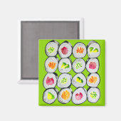 Niedliche Sushi-Illustration Magnet (Vorderseite/Rückseite)