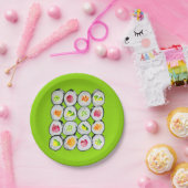 Niedliche Sushi-Illustration Pappteller (Party)