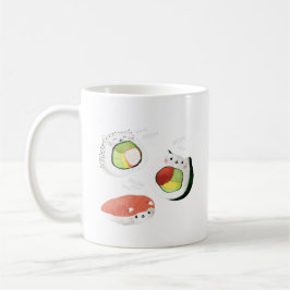 Niedliche Sushi-Katze Kaffeetasse