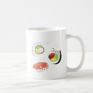 Niedliche Sushi-Katze Kaffeetasse