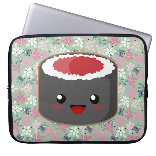 Niedliche Sushi Laptopschutzhülle (Vorderseite)