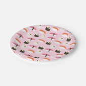 Niedliche Sushi-Paper-Teller Pappteller (Schrägansicht)