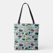 Niedliche Sushi-Zeichen| Kawaii Sushi Gemustert Tasche (Rückseite)