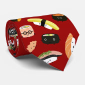 Niedliche Sushi-Zeichen Spaß Neue Muster-Krawatte Krawatte (Gerollt)