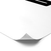 niedliche süße Biene liebt Wortkunst Poster (Ecke)