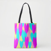 Niedliche süße Pastelltöne blass gelb und rosa Tasche (Vorderseite)