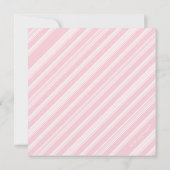 Niedliche süße Pink Stork Heart Baby Dusche Einladung (Rückseite)