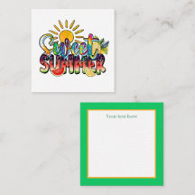 niedliche süße Sommerzeit Stimmung hinzufügen