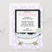 NIEDLICHE süße Wellness-Center-Bad-Massage und Einladung (Vorne/Hinten)