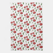 Niedliche Sweet Cherries Aquarellbilder Geschirrtuch (Vertikal)