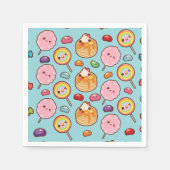 Niedliche Sweet Kawaii-Leckereien Serviette (Vorderseite)