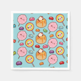 Niedliche Sweet Kawaii-Leckereien Serviette