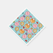 Niedliche Sweet Kawaii-Leckereien Serviette (Ecke)