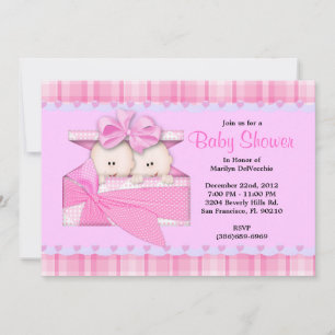 NIEDLICHE Sweet PINK Kinderdusche Einladung
