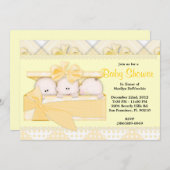 NIEDLICHE Sweet Yellow Baby Dusche Einladung (Vorne/Hinten)