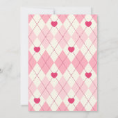 Niedliche Sweetheart Valentine's Day Babydusche Einladung (Rückseite)