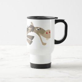 Niedliche Swift Cartoon Pferdezubringer-Tasse Reisebecher