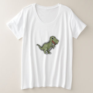 Niedliche T-Rex Dinosaurier-Aufkleber - Funny Cart Große Größe T-Shirt