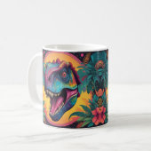 Niedliche T-Rex Dinosaurier Kaffeekoffe Tasse (Vorderseite Links)