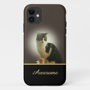 Niedliche Tabby Cat, Angel & Kalligraphie auf Brow Case-Mate iPhone Hülle