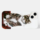 Niedliche Tabby Cat Art Case-Mate iPhone Hülle (Rückseite (Horizontal))
