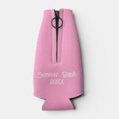 Niedliche Tabby Cat Flüchtige Blick Flaschenkühler (Rückseite)